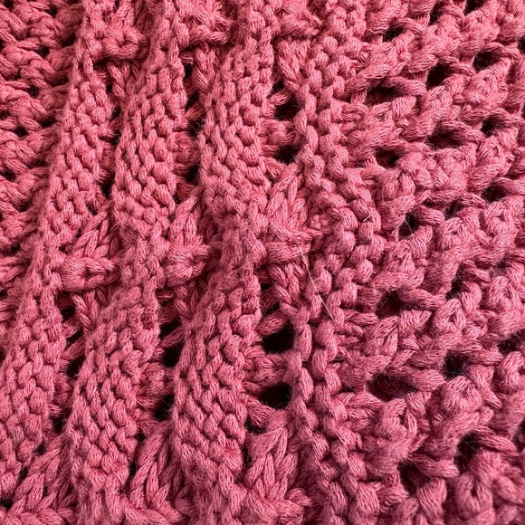 MADEWELL pink open weave sweater Medium - Picture 6 of 6